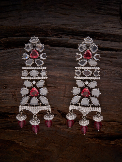 

Kushal's Fashion Jewellery Red Contemporary Studs Earrings