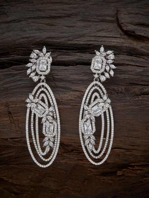 

Kushal's Fashion Jewellery White Contemporary Studs Earrings