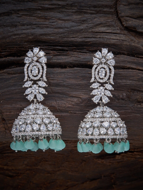 

Kushal's Fashion Jewellery Sea Green Contemporary Studs Earrings