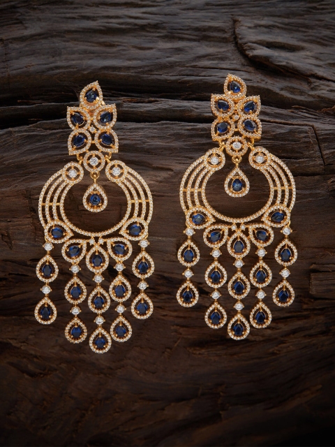 

Kushal's Fashion Jewellery Blue Contemporary Drop Earrings