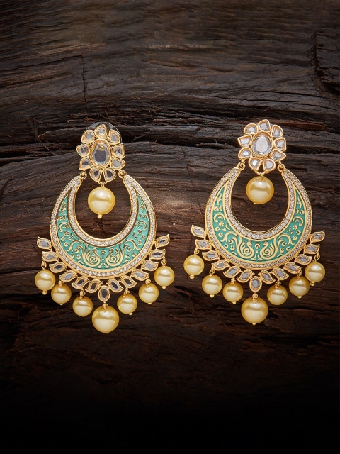 

Kushal's Fashion Jewellery White Contemporary Studs Earrings
