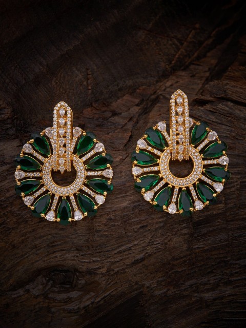 

Kushal's Fashion Jewellery Green Contemporary Studs Earrings