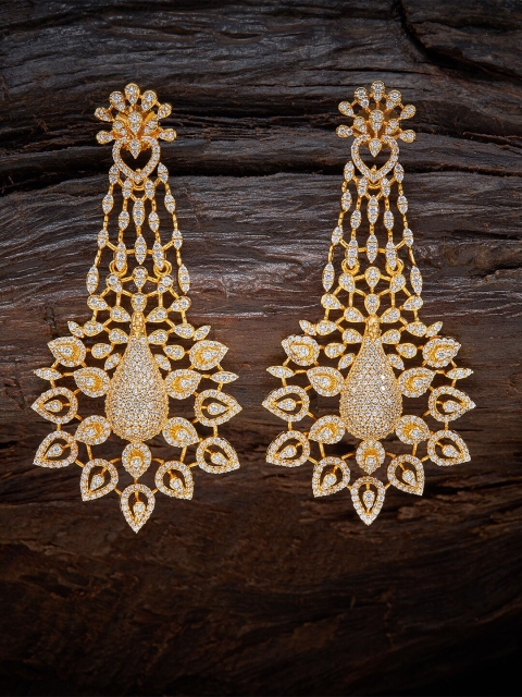 

Kushal's Fashion Jewellery White Contemporary Drop Earrings