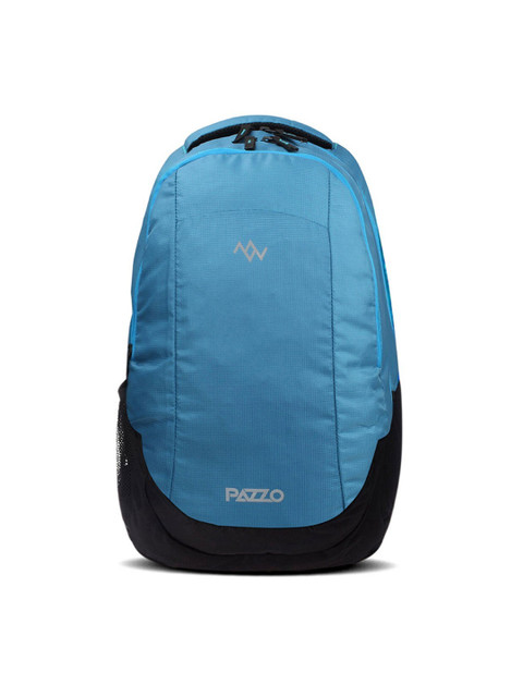 

PAZZO Unisex Blue & Black Colourblocked Backpack