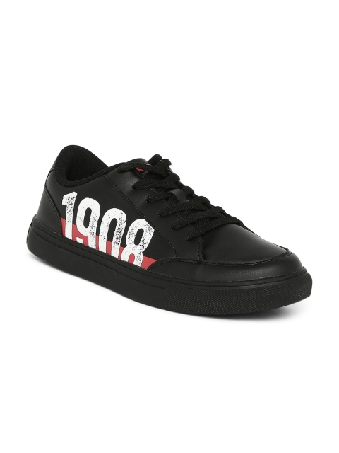 

Lee Cooper Men Black Printed PU Sneakers
