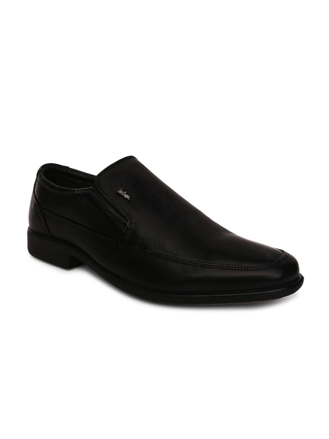 

Lee Cooper Men Black Textured Leather Formal Slip-on's