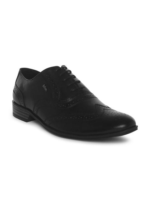 

Lee Cooper Men Black Textured Leather Formal Derbys