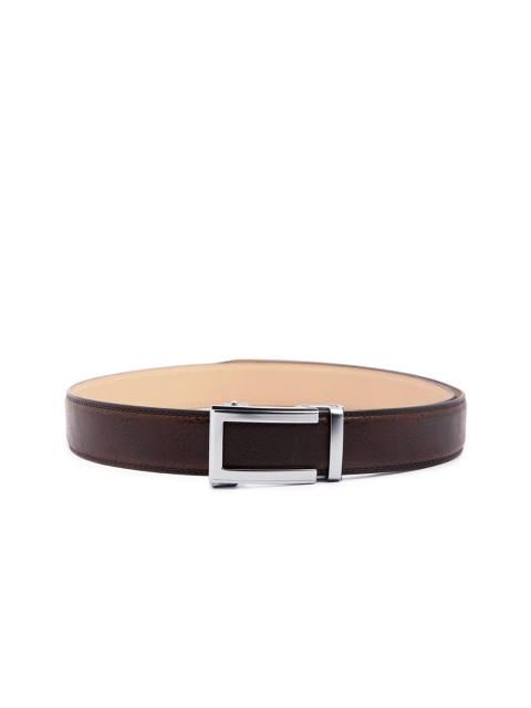 

ELOPPE Men Brown Textured Leather Formal Belt