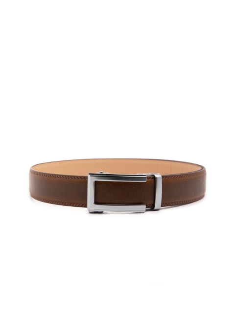 

ELOPPE Men Brown Solid Leather Belt