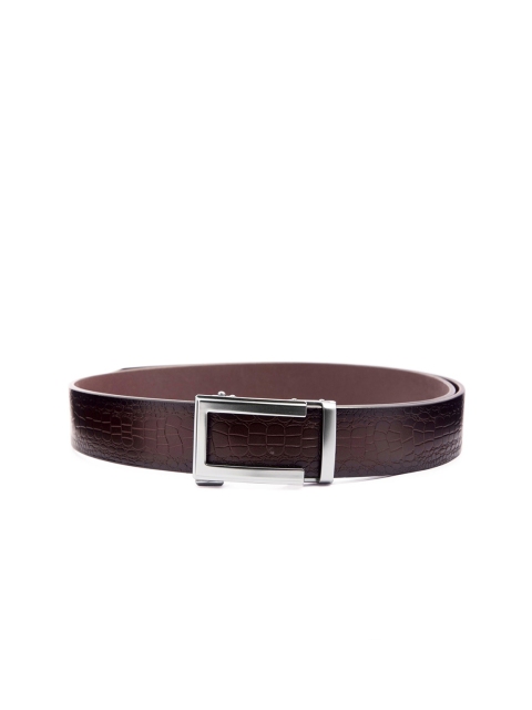 

ELOPPE Men Brown Animal Textured Leather Formal Belt