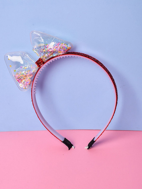 

POPLINS Girls Magenta & Transparent Hairband