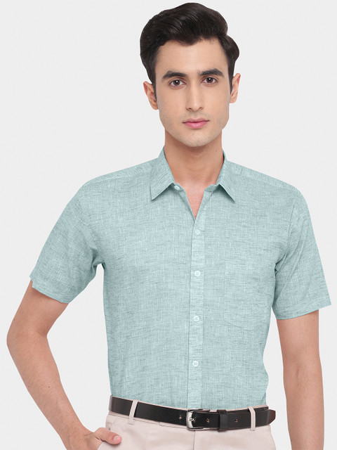 

GHPC Men Green Relaxed Formal Shirt