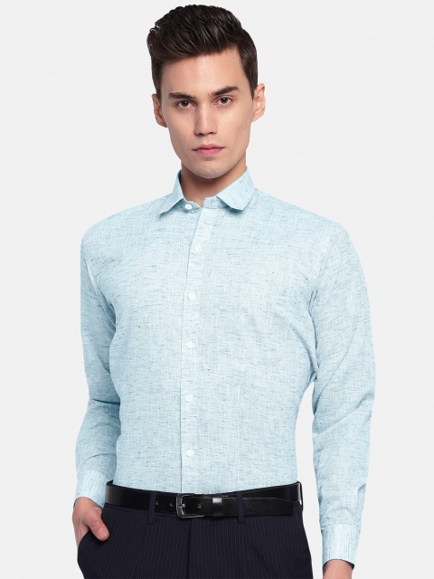 

GHPC Men Green Premium Cotton Linen Formal Shirt