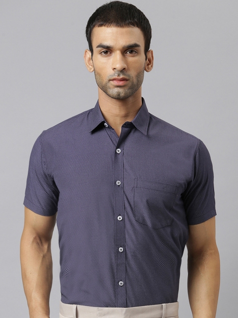 

GHPC Men Navy Blue Smart Formal Shirt