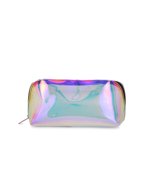 

FOREVER 21 Women Silver-Toned Travel Pouch