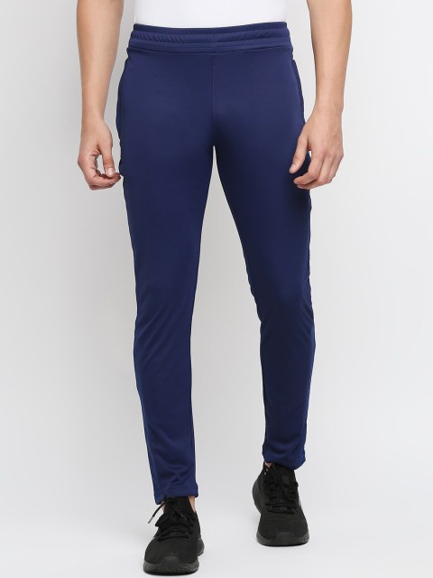 

FiTZ Men Navy Blue Solid Slim-Fit Track Pant