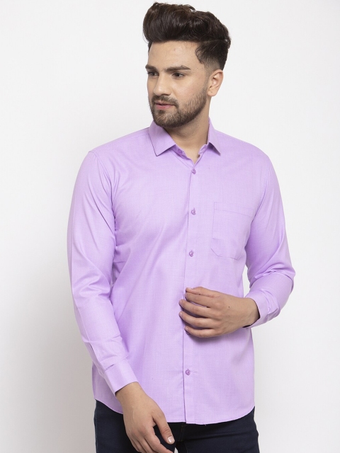 

JAINISH Men Purple Solid Classic Men Casual Shirt