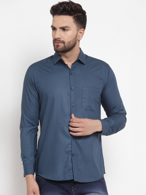 

JAINISH Men Teal Classic Casual Shirt