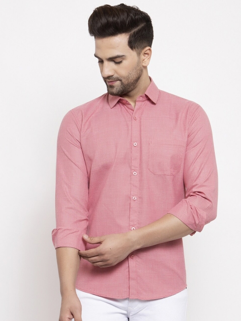 

JAINISH Men Red Classic Casual Shirt