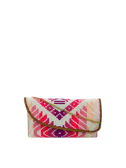 

LELYS Multicoloured Embroidered Purse Clutch, Multi