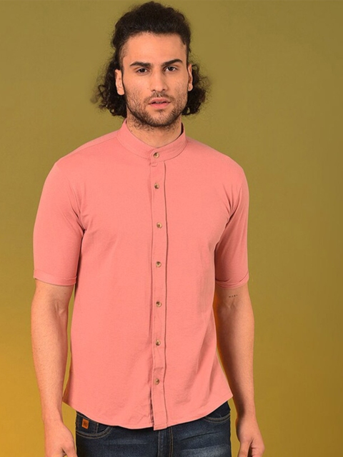 

Campus Sutra Men Pink Classic Casual Shirt