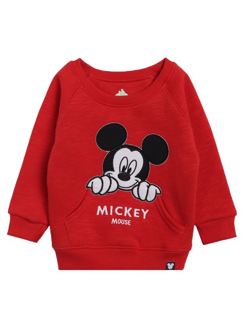 

Bodycare Kids Boys Red Embroidered Cotton Sweatshirt