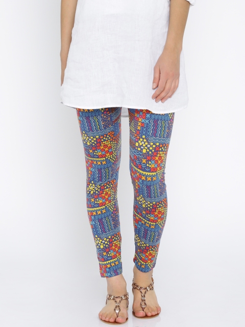 

Global Desi Multicoloured Printed Leggings, Multi