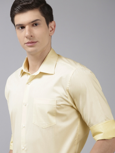 

Van Heusen Men Yellow Standard Formal Shirt