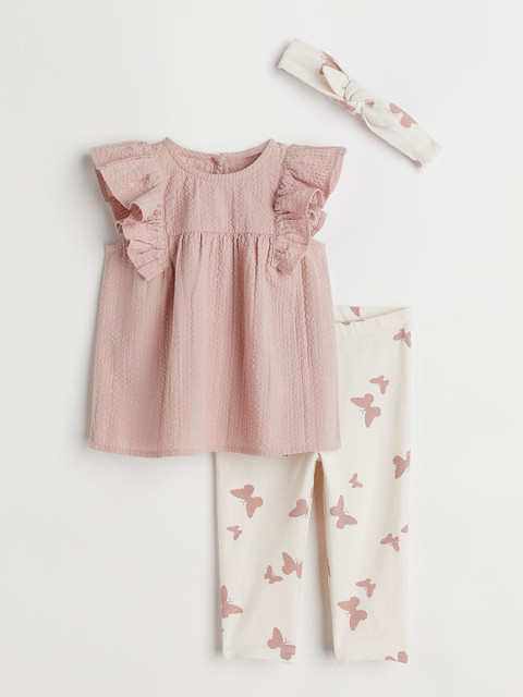 

H&M Pink & White 3-Piece Cotton Set