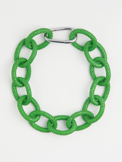 

H&M Women Green Chunky Necklace