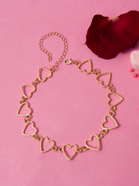 

Pipa Bella Gold-Toned Heart Shaped Necklace