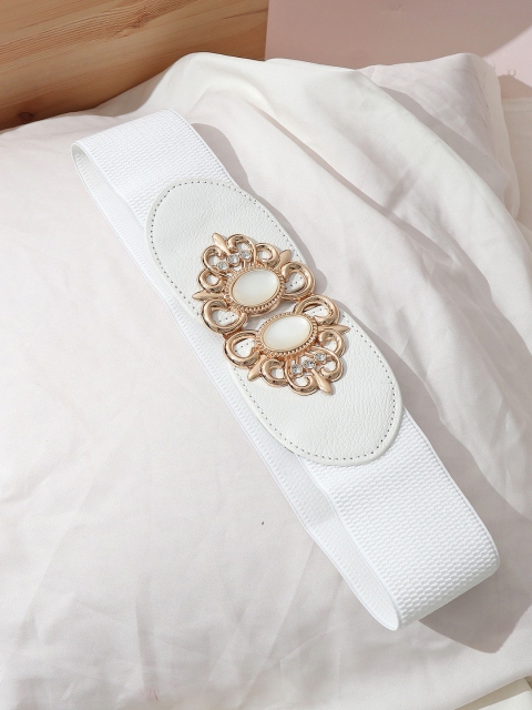 

Pipa Bella Women White Broad Belt