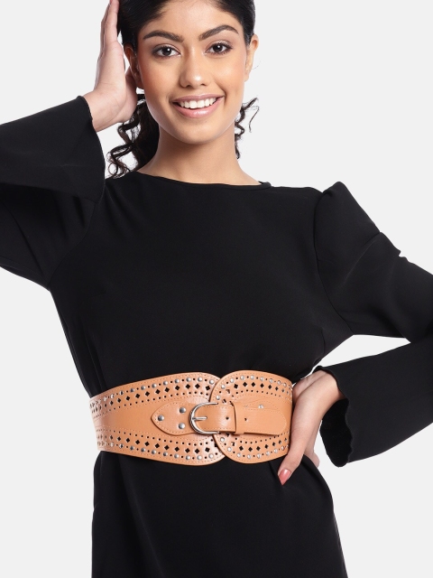 

Pipa Bella Women Tan Brown Embellished Belt