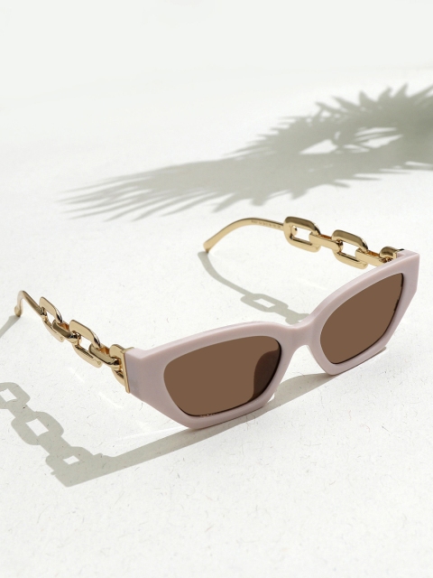 

Pipa Bella Women Brown Lens & Brown Oversized Sunglasses with UV Protected Lens