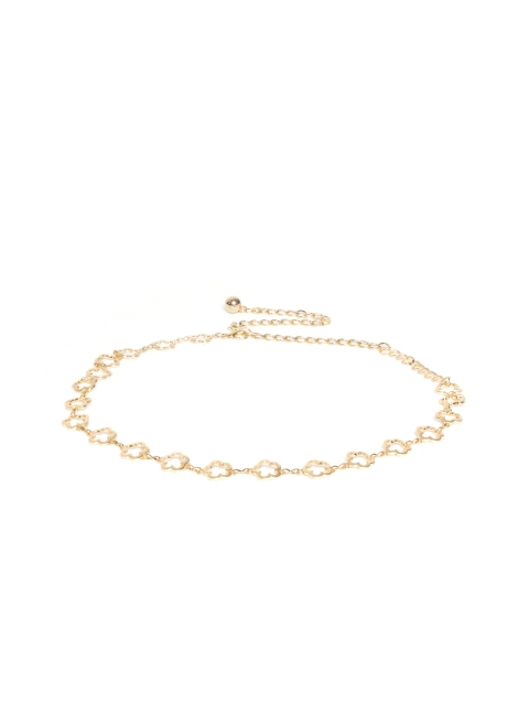 

Pipa Bella Women Golden Flower Chain Belt, Gold