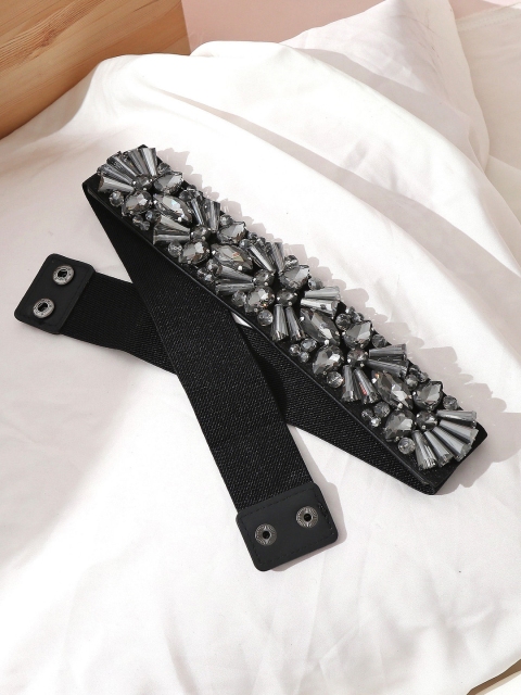 

Pipa Bella Women Black Embellished Belt