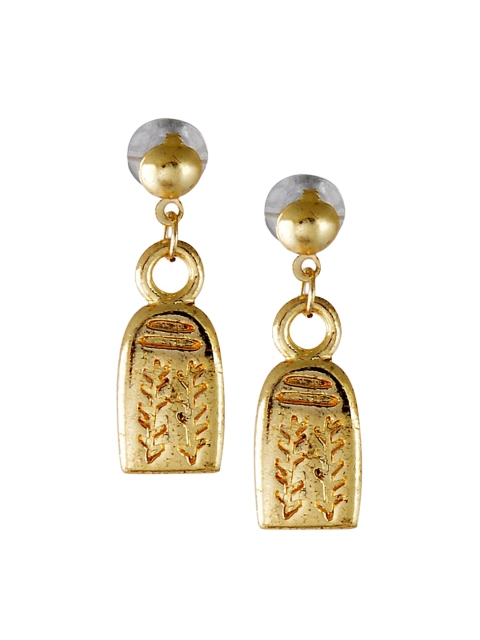 

Crunchy Fashion Women Gold-Toned Contemporary Drop Earrings