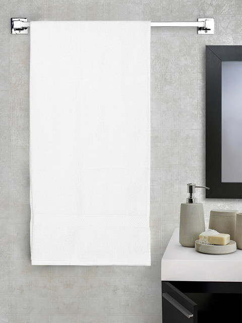

CORE Designed by SPACES White Solid 400 GSM Pure Cotton Bath Towel