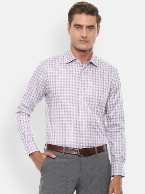 

Louis Philippe Men Blue Checked Formal Shirt