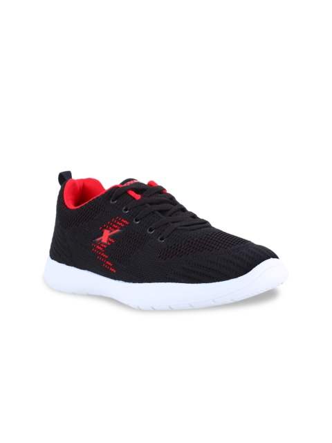 

Sparx Women Black & Red Woven Design Sneakers