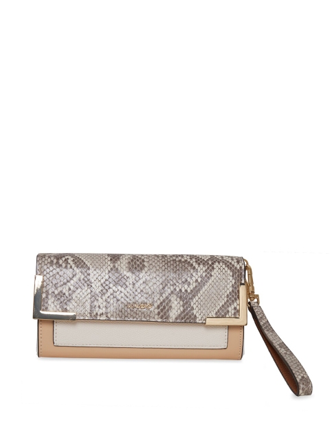 

ALDO Women Beige & Grey Abstract Printed Envelope