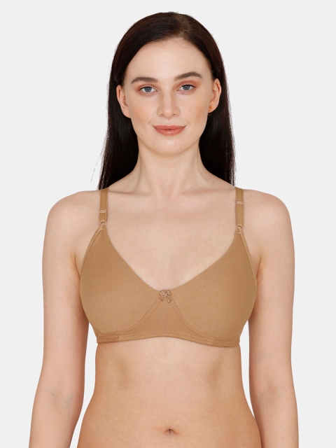 

Rosaline by Zivame Beige Non Padded Non-Wired T-shirt Bra