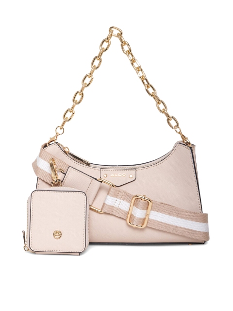 

ALDO Pink Structured Hobo Bag