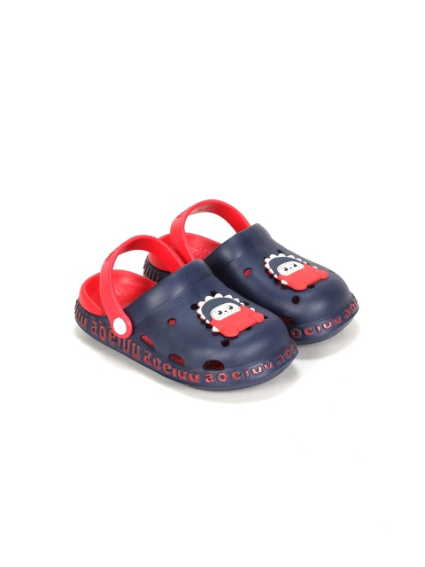 

Lil Lollipop Kids Navy Blue & Red Printed Rubber Clogs