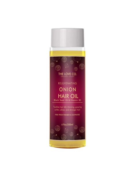 

THE LOVE CO. White & Black Black Seed oil & Vitamin B5 Rejuventing Onion Hair oil