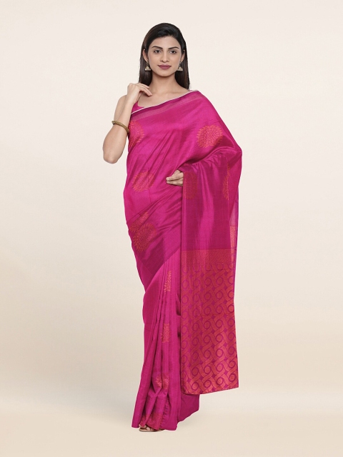 

Pothys Magenta Woven Design Zari Silk Cotton Saree