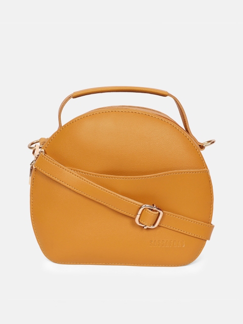 

SASSAFRAS Brown PU Structured Sling Bag