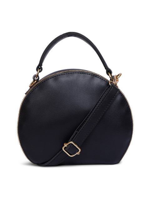 

SASSAFRAS Black PU Structured Handheld Bag