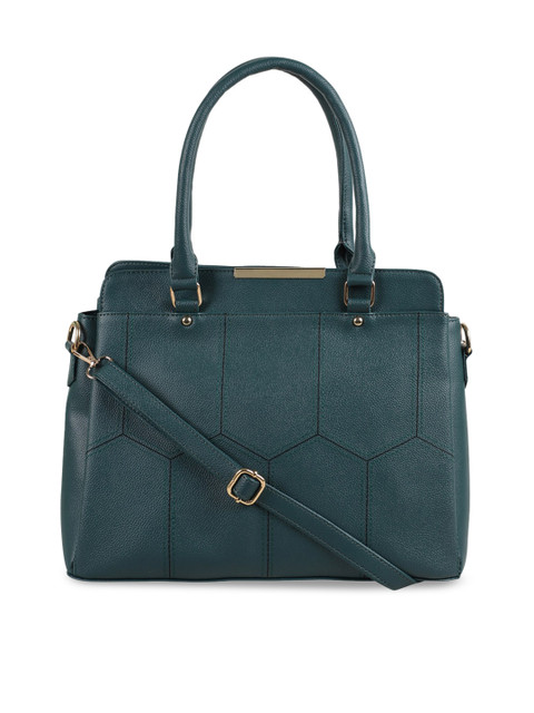 

SASSAFRAS Green Textured PU Bowling Handheld Bag