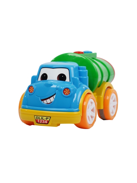 

UNITED AGENCIES Kids Blue & Green Cartoon Oil Tanker Toy Vehicle